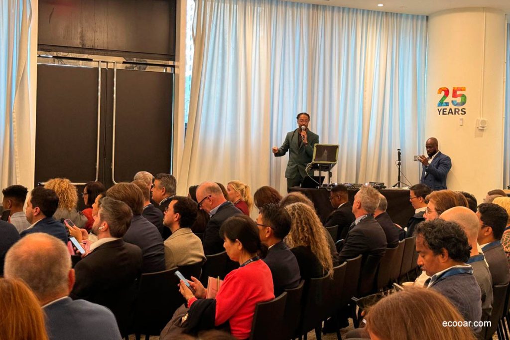 Foto mostra local do evento Leaders Summit